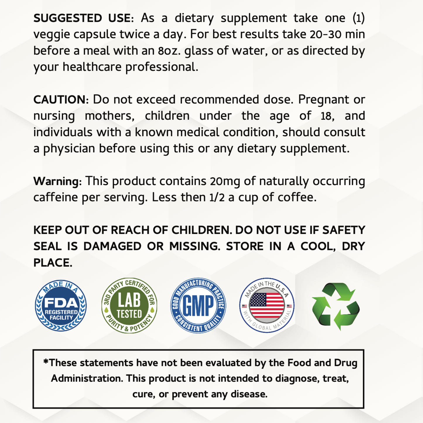 Green Coffee Bean Extract Plus