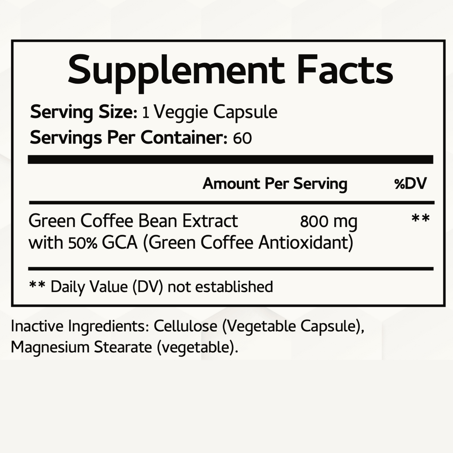Green Coffee Bean Extract Plus