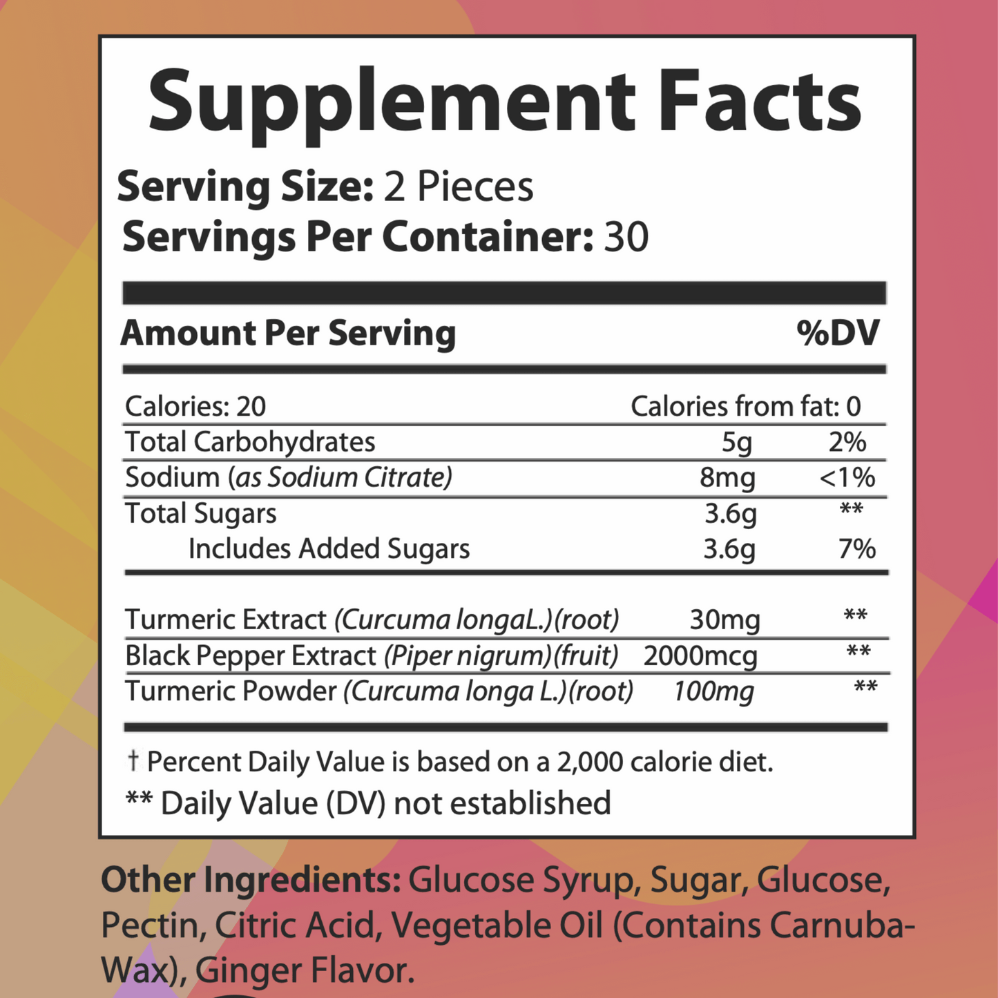 Turmeric Gummies with Black Pepper